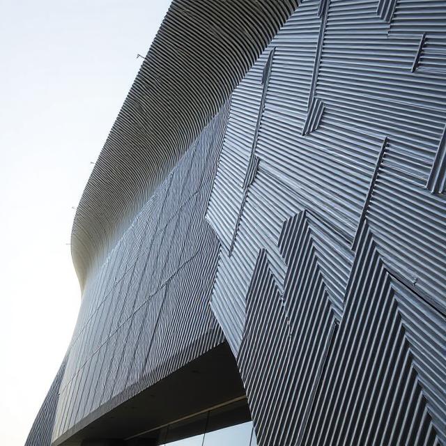 V-Grooved Metal Panels in Dubai
